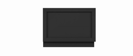 Bayswater Bath End Panel 800mm x 480mm - Matt Black - BAYF446 - TAP 'N' SHOWER