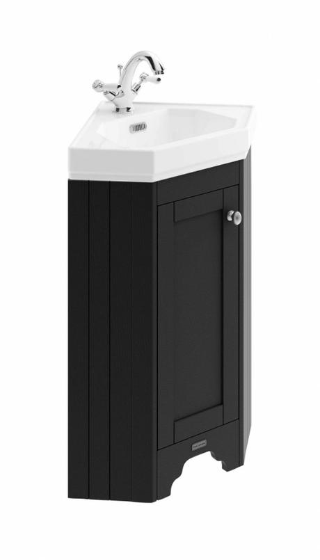 Bayswater Corner Vanity Unit ONLY 1 Door - Matt Black - BAYF475 - TAP 'N' SHOWER