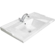 Bayswater 1 Tap Hole Countertop Basin 800mm - White - BAYC203 - TAP 'N' SHOWER