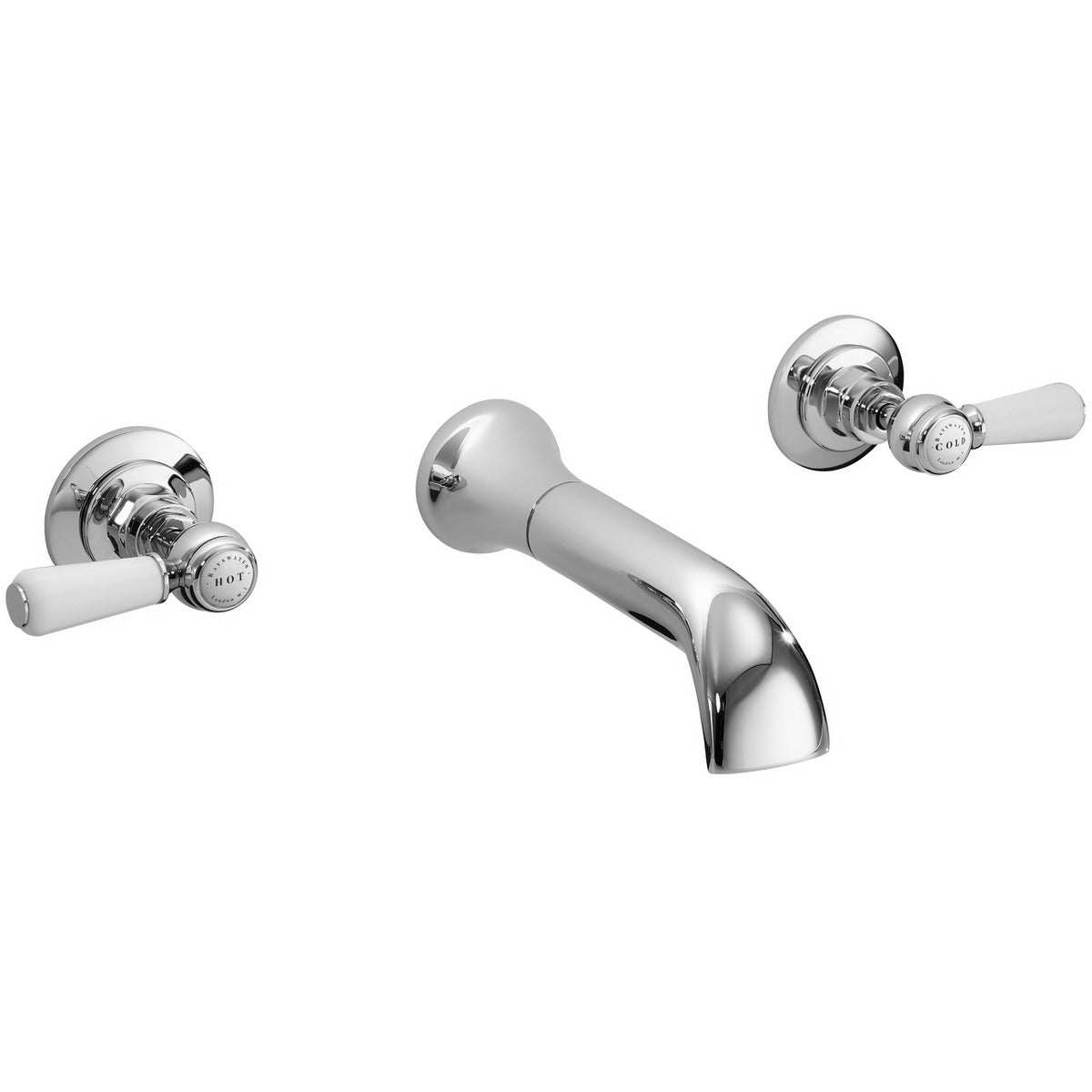 Bayswater Crosshead Dome black and chrome mono bidet mixer tap with brass design and crosshead handles