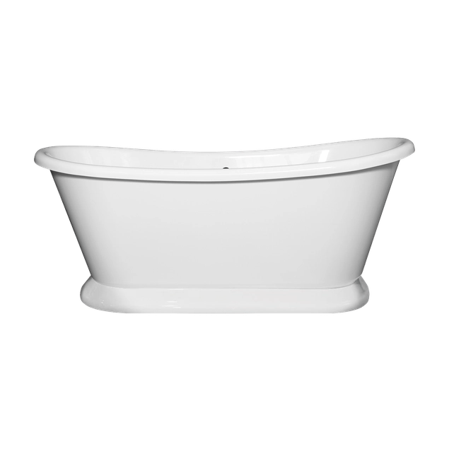 Bayswater Double Ended Boat Bath 0 Tap Holes 1700mm x 750mm - Stiffkey Blue - BAYB118 - TAP 'N' SHOWER