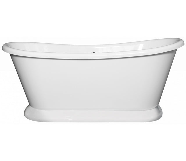 Bayswater Double Ended Boat Bath 1700mm x 750mm - White - BAYB117 - TAP 'N' SHOWER