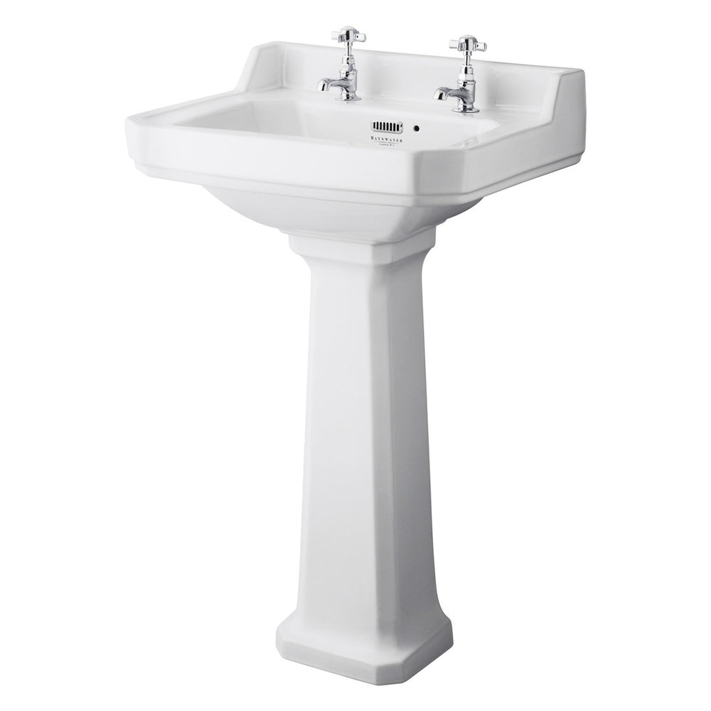 Bayswater Fitzroy Comfort Height Full Pedestal - White - BAYC009 - TAP 'N' SHOWER