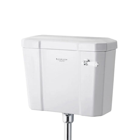 Bayswater Fitzroy Low Level Cistern with Ceramic Lever and Fittings - White - BAYC018 - TAP 'N' SHOWER