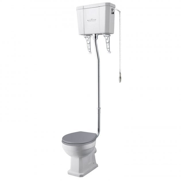 Bayswater Fitzroy High / Low Level Toilet Pan 360mm - White - BAYC017 - TAP 'N' SHOWER