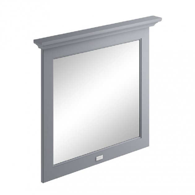 Bayswater Flat Mirror 800mm x 694mm - Plummett Grey - BAYF181 - TAP 'N' SHOWER