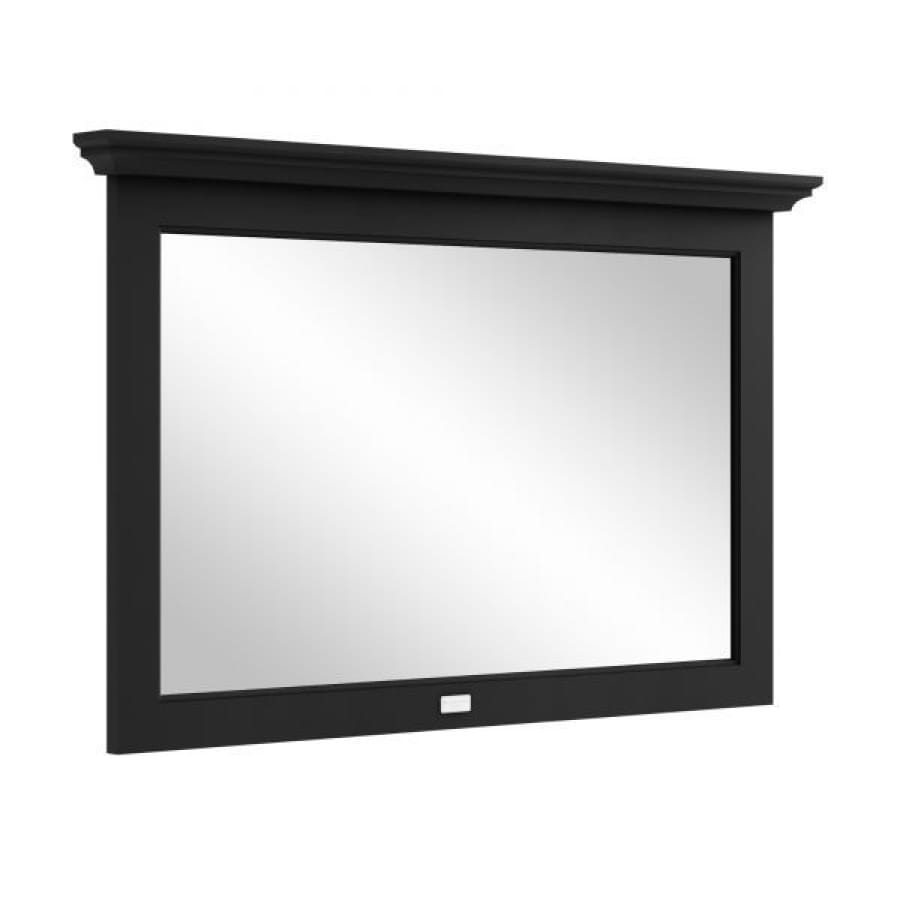 Bayswater Flat Mirror 1200mm x 694mm - Matt Black - BAYF487 - TAP 'N' SHOWER