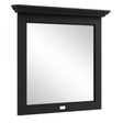 Bayswater Flat Mirror 800mm x 694mm - Matt Black - BAYF481 - TAP 'N' SHOWER
