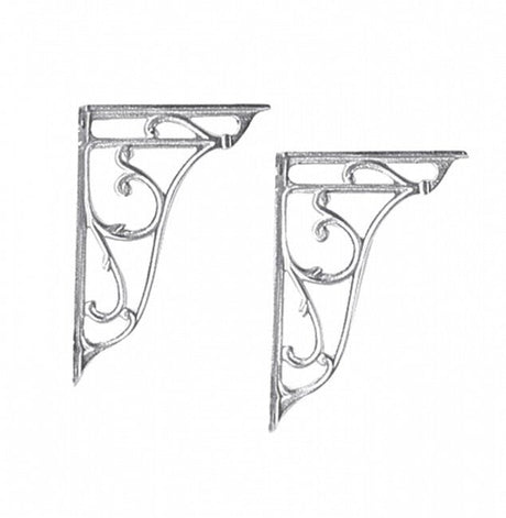 Bayswater Ornate Cistern Brackets - Chrome - BAYA016 - TAP 'N' SHOWER