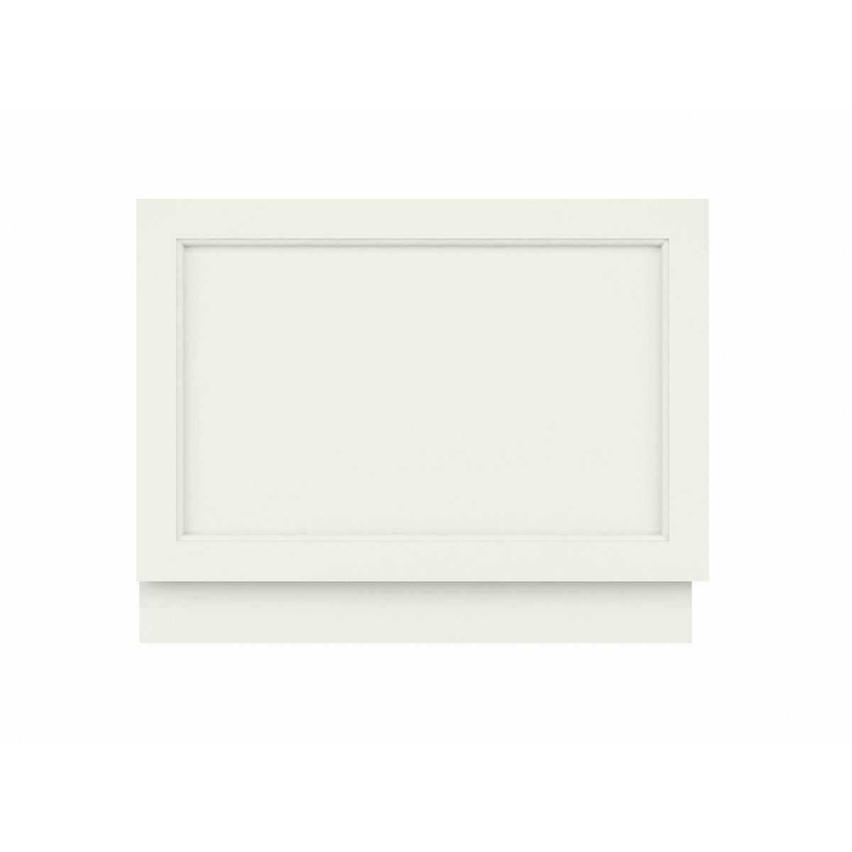 Bayswater MDF Bath End Panel 750mm wide in Pointing White with bevelled design and adjustable plinth for inset rectangular baths