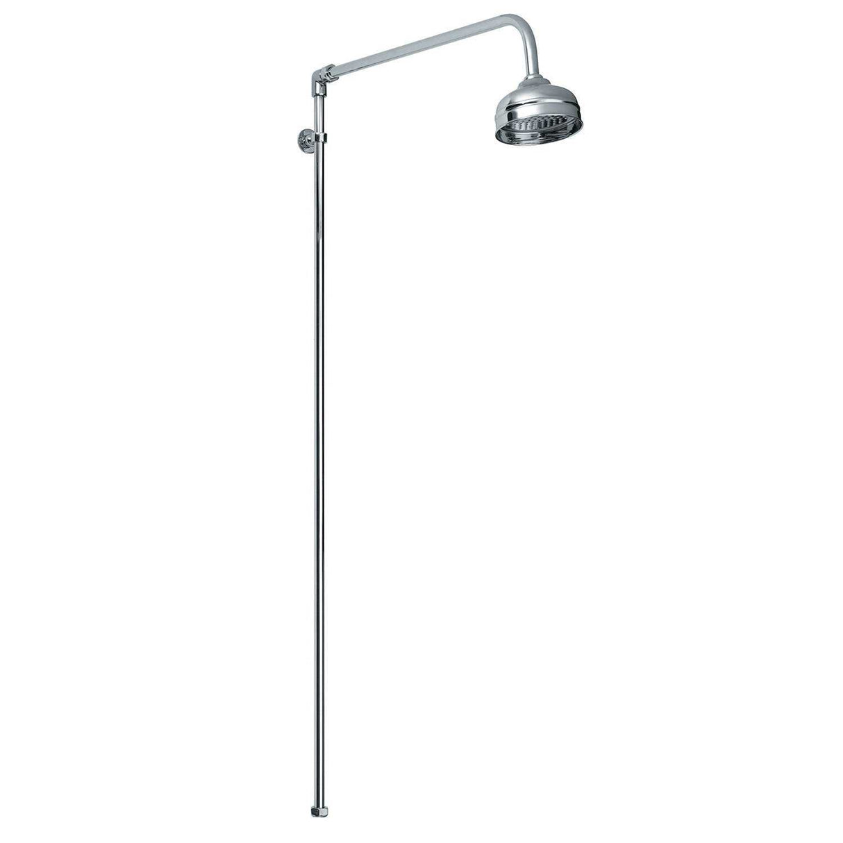 Bayswater Plain Shower Kit with Rigid Riser and Fixed Head - Chrome - BAYS210