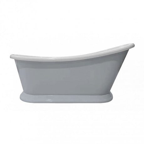 Bayswater Single Ended Slipper Boat Bath 1700mm x 740mm - Plummett Grey - BAYB116 - TAP 'N' SHOWER