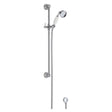 Bayswater Slider Shower Rail Kit with Ceramic Handset - Chrome/White - BAYS203 - TAP 'N' SHOWER