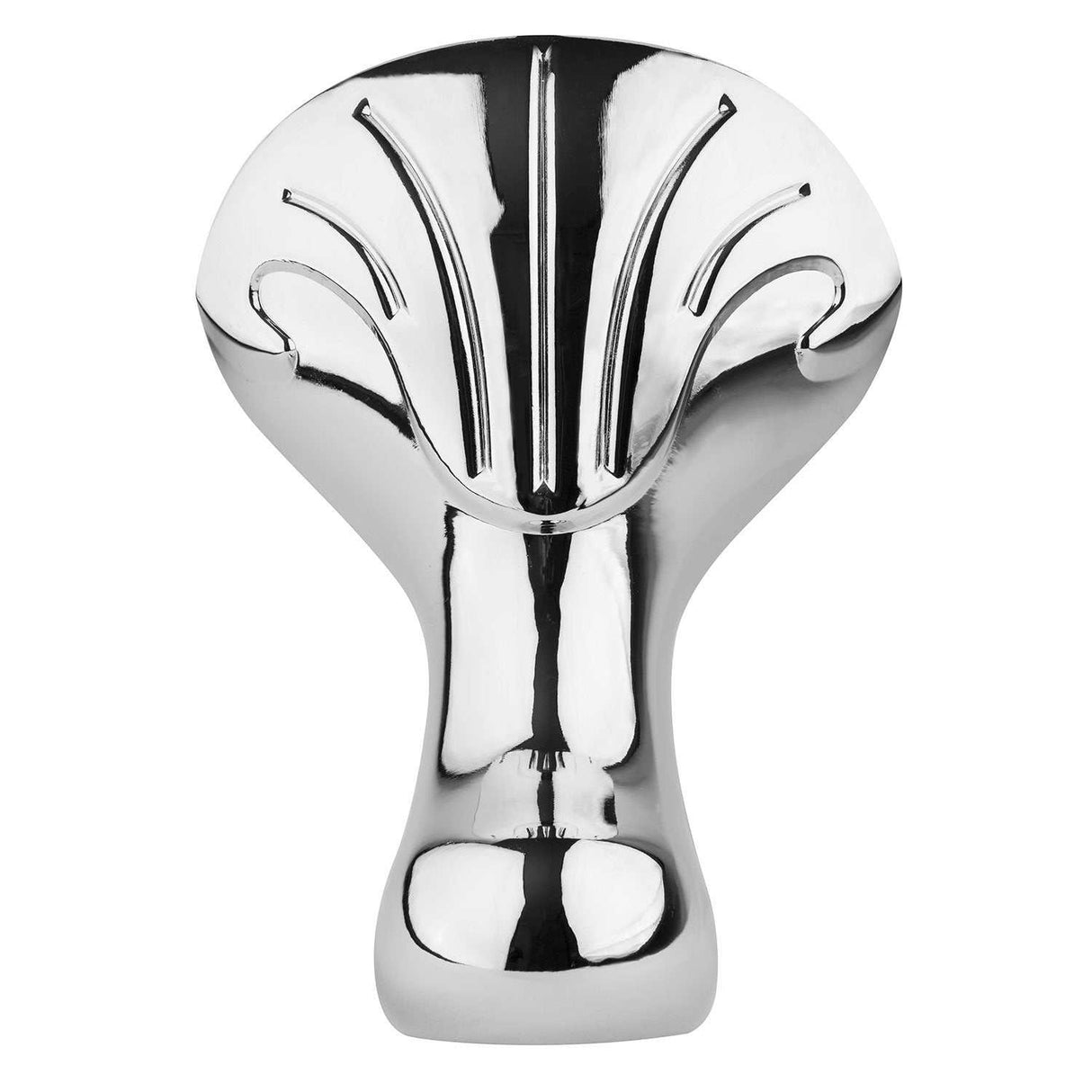 Bayswater Traditional chrome freestanding bath foot with detailed design and smooth edges