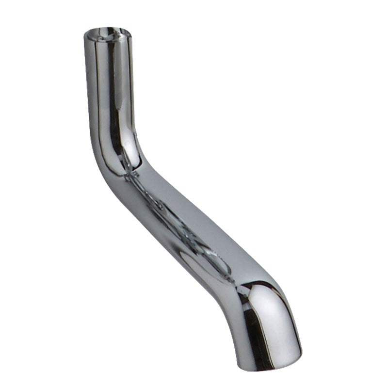 Bayswater Traditional chrome bath spout for triple exposed shower valve with smooth curved brass design