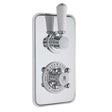 Bayswater Traditional Dual Concealed Shower Valve - White/Chrome - BAYS102