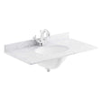 Bayswater White Marble Top 1 Tap Hole Furniture Basin 800mm Wide  - BAYC228