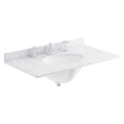 Bayswater White Marble Top 3 Tap Hole Furniture Basin 800mm Wide - BAYC231