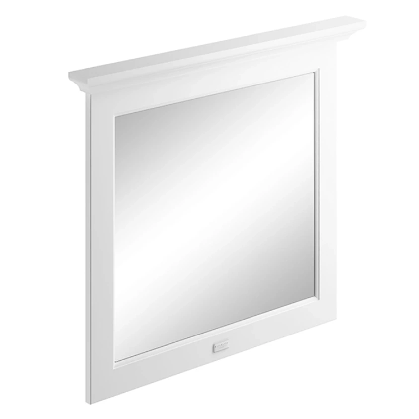 Bayswater Flat Mirror 800mm x 694mm - Pointing White - BAYF183 - TAP 'N' SHOWER