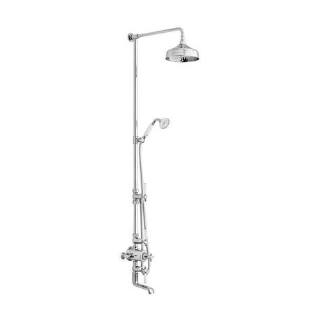 Vado Axbridge 3 Outlet Exposed Thermostatic Shower Column with Bath Spout - Polished Chrome - BC - AXB - 123/RRK - CP - TAP 'N' SHOWER