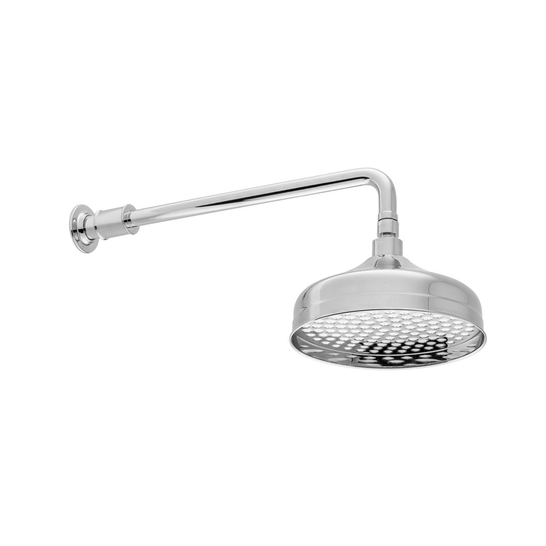 Vado Axbridge 8" Shower Head And Arm 200mm - Polished Chrome - BC - AXB - HEAD/SA - CP - TAP 'N' SHOWER