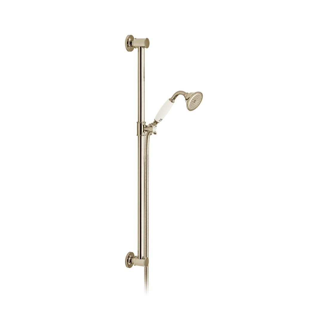 Vado Axbridge Single Function Slide Rail Shower Kit - Bright Nickel - BC - AXB - SFSRK - BN - TAP 'N' SHOWER