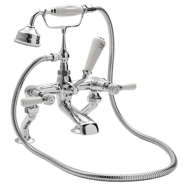 Hudson Reed Traditional Pillar Mounted Topaz Lever Bath Shower Mixer T