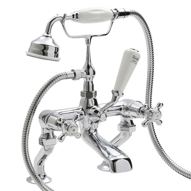 Hudson Reed Topaz Traditional Pillar Mounted Dome Bath Shower Mixer Ta
