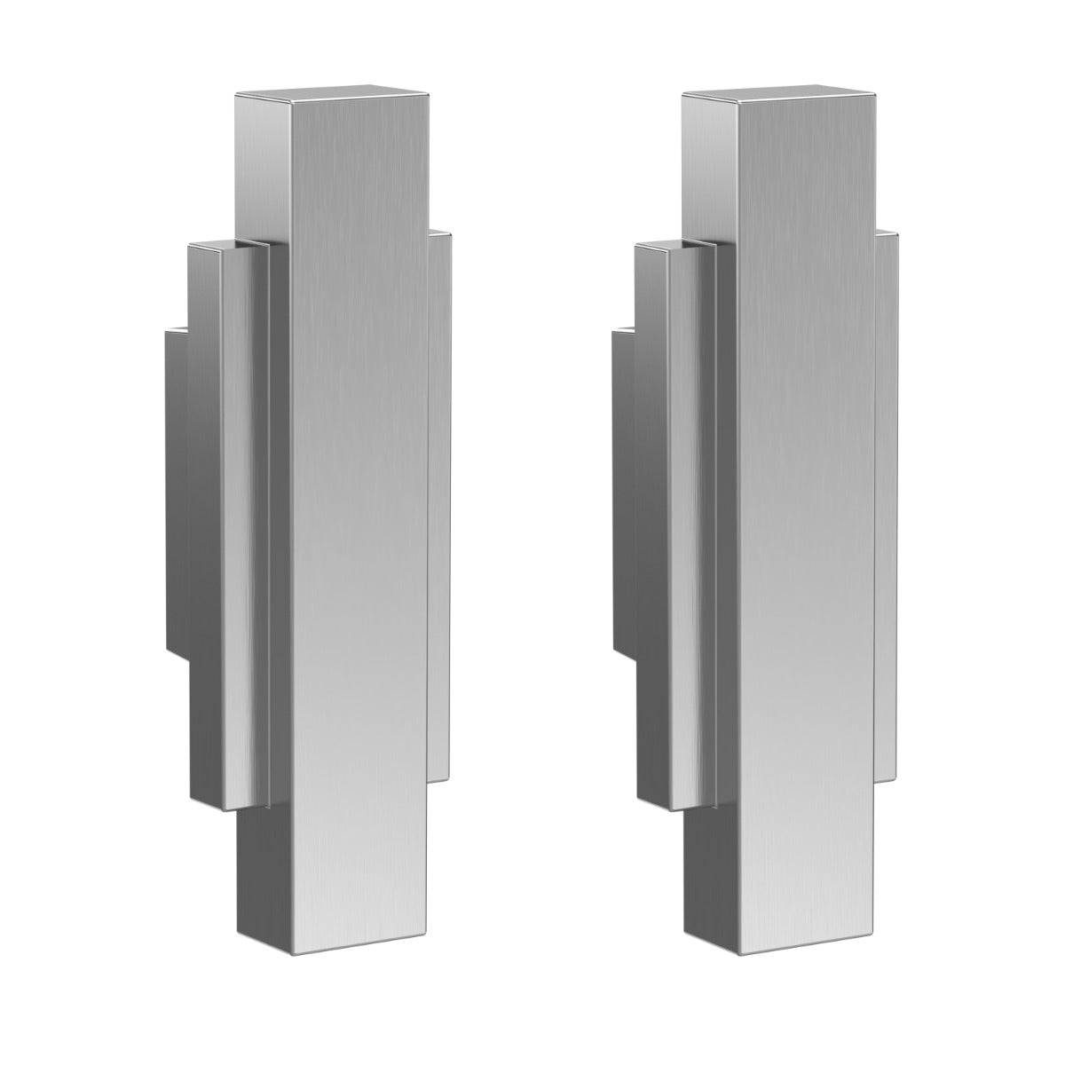 Launde Abbey Victrion Furniture Handles Set of 2 - Brushed Chrome - TAP 'N' SHOWER