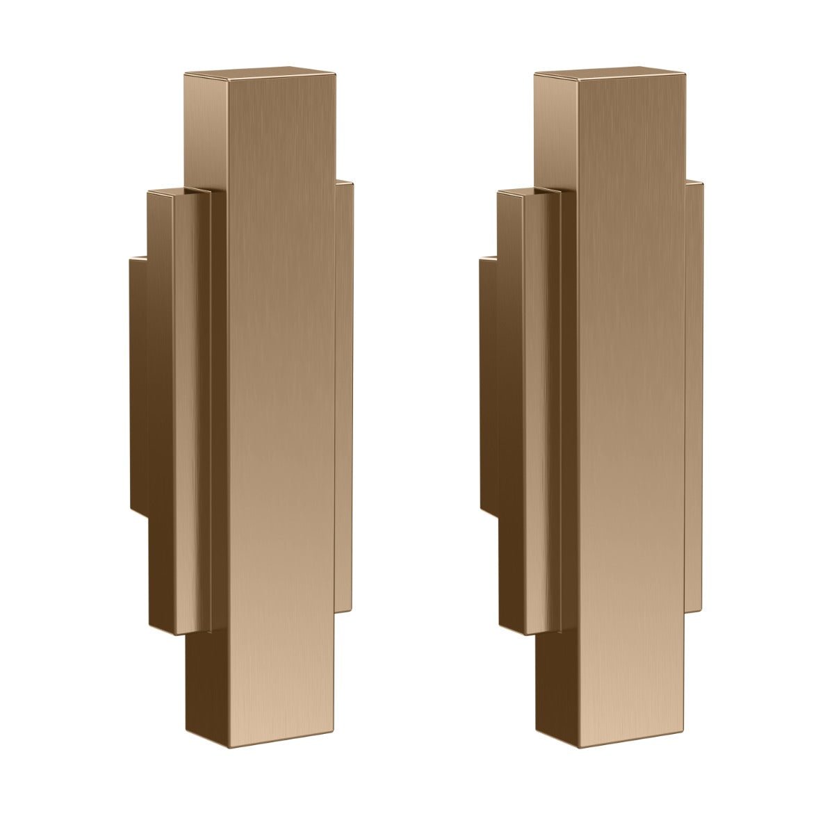 Launde Abbey Victrion Furniture Handles Set of 2 - Brushed Copper - TAP 'N' SHOWER