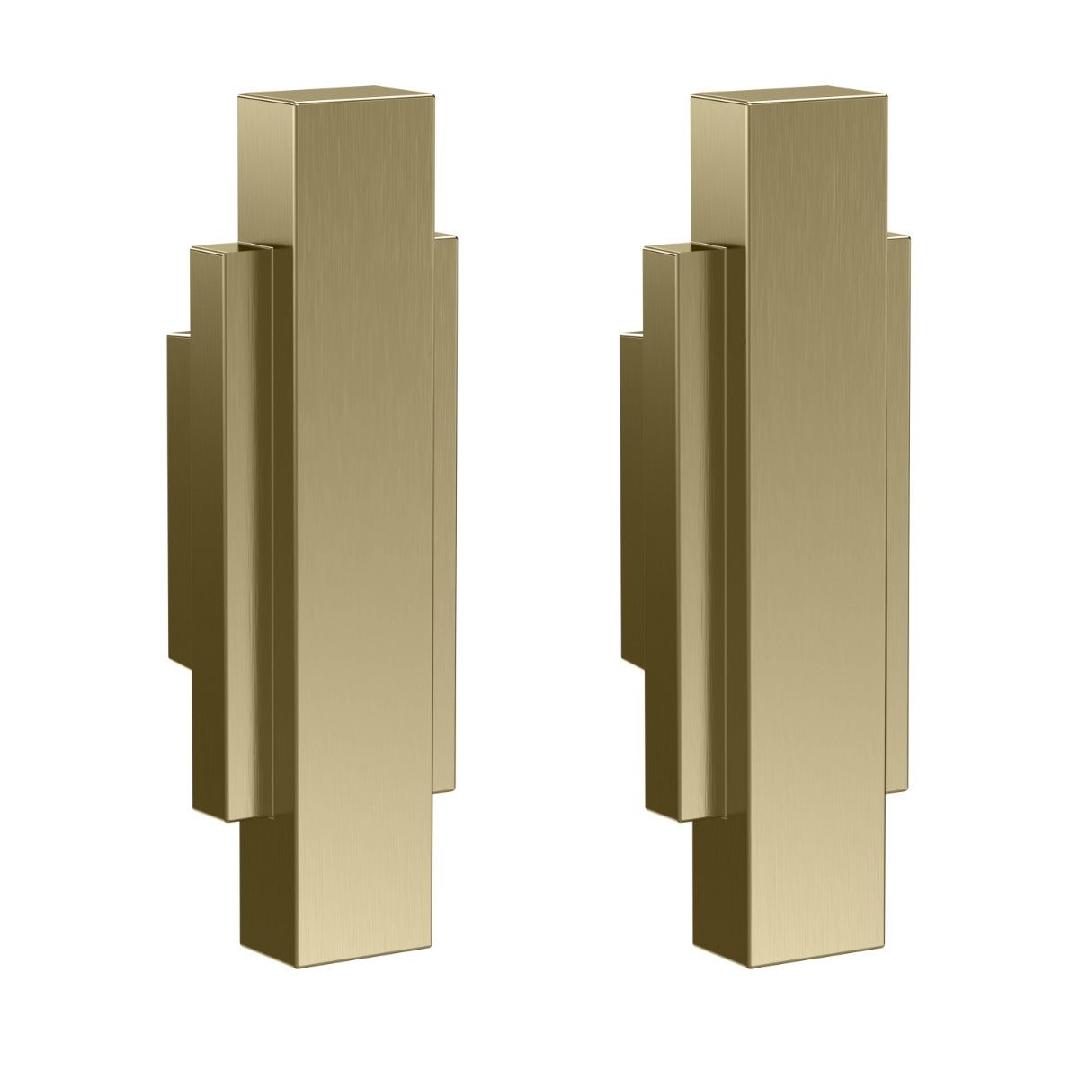 Launde Abbey Victrion Furniture Handles Set of 2 - Brushed Gold - TAP 'N' SHOWER