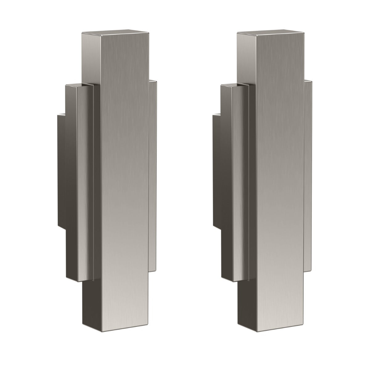 Launde Abbey Victrion Furniture Handles Set of 2 - Brushed Nickel - TAP 'N' SHOWER