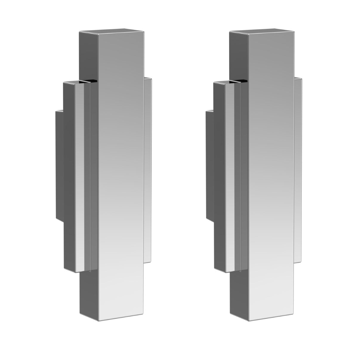 Launde Abbey Victrion Furniture Handles Set of 2 - Chrome - TAP 'N' SHOWER