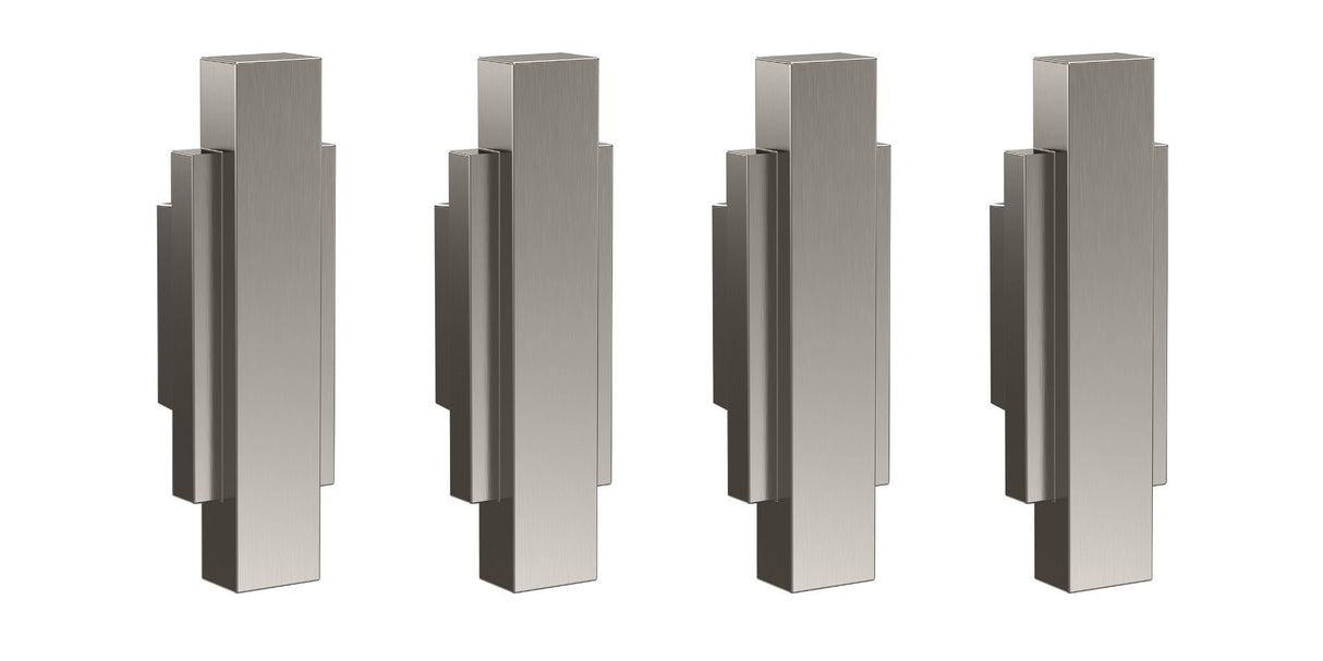 Launde Abbey Victrion Furniture Handles Set of 4 - Brushed Nickel - TAP 'N' SHOWER