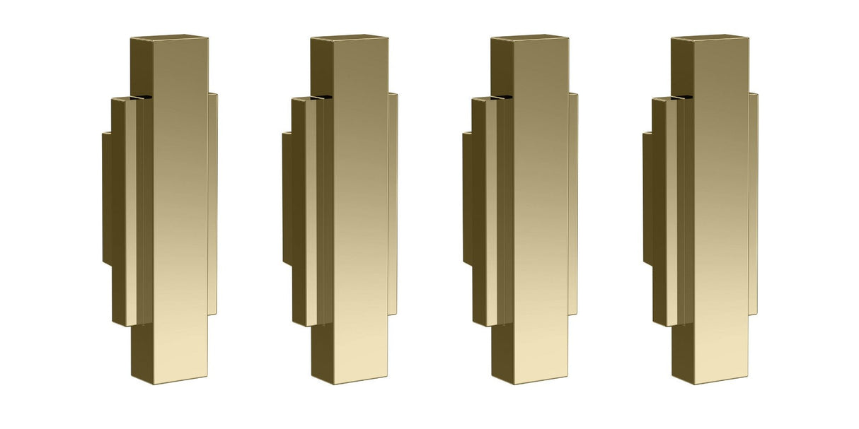 Launde Abbey Victrion Furniture Handles Set of 4 - Gold - TAP 'N' SHOWER
