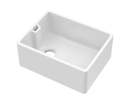 Launde Abbey Fireclay Belfast Sink 595 x 455 x 254mm - White - TAP 'N' SHOWER