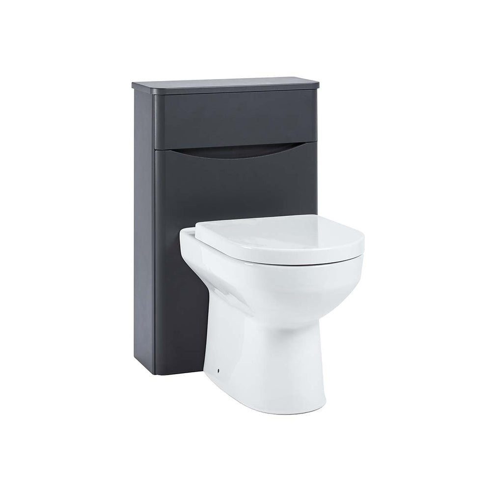 Scudo Bella Floorstanding WC Unit 510mm x 790mm x 205mm - Matt Grey - BELLA - 500WCUNIT - MATTGREY - TAP 'N' SHOWER