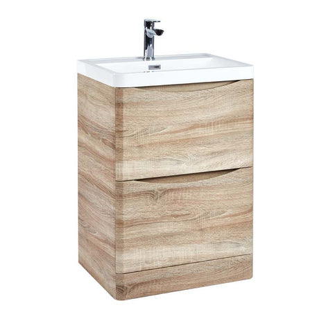 Scudo Bella 600mm Floorstanding Unit Only - Sonoma Oak - BELLA - 600FLOORCAB - DRIFTWOOD - TAP 'N' SHOWER