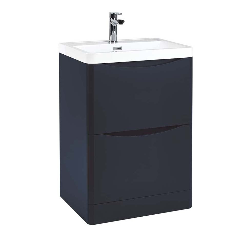Scudo Bella 600mm Floorstanding Unit Only - Indigo Blue - BELLA - 600FLOORCAB - INDIGO - TAP 'N' SHOWER
