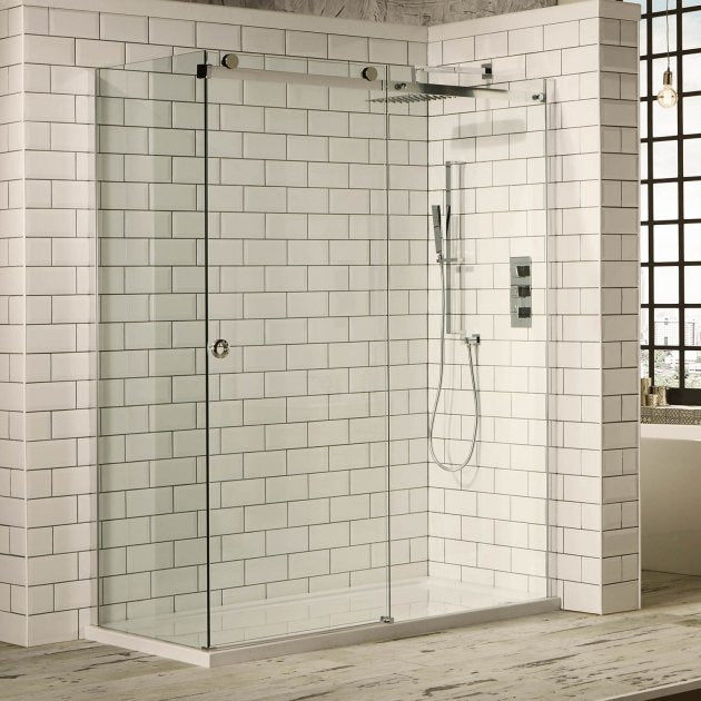 Frontline Aquaglass Sphere Side Panel 760mm - BEND - 9821 - 76 - TAP 'N' SHOWER