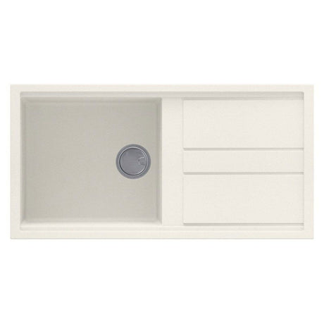 Reginox BEST 480 Elleci Reversible Granite 1 Bowl Kitchen Sink - Granitek Cream - BEST 480 C - TAP 'N' SHOWER