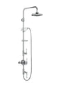 Burlington Stour Exposed Chrome Dual Outlet Valve with Dual Controls - BF3S - TAP 'N' SHOWER