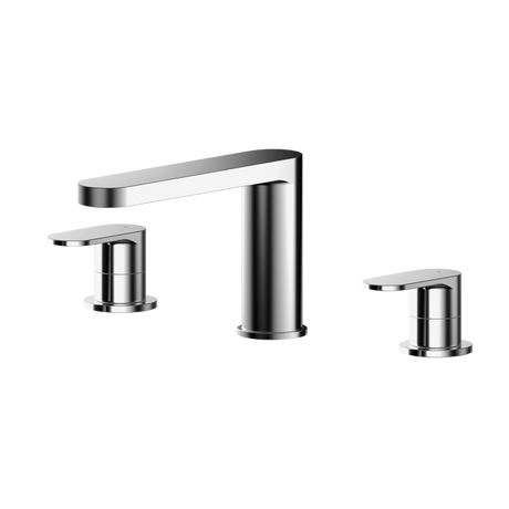 Nuie Binsey Deck Mounted 3-Hole Bath Filler Tap - Chrome - BIN333