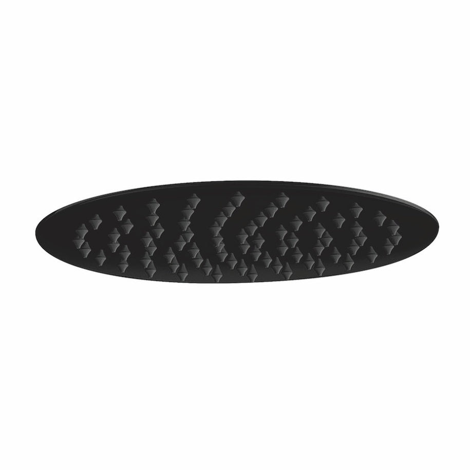 Scudo Round Shower Head 300mm - Matt Black - BLACK014ORB - TAP 'N' SHOWER