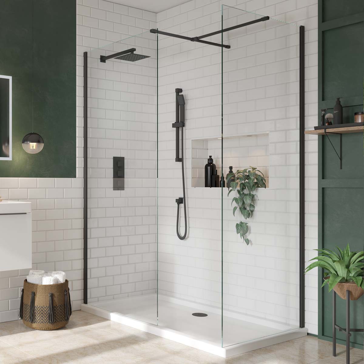 Scudo S8 Support Rail Joining Piece - Black - BLACKJOIN - TAP 'N' SHOWER