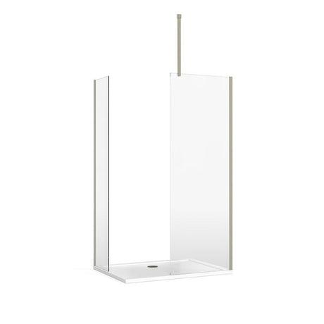 Burlington 8 Wall Profile - Brushed Nickel - BUPROFILEL - TAP 'N' SHOWER