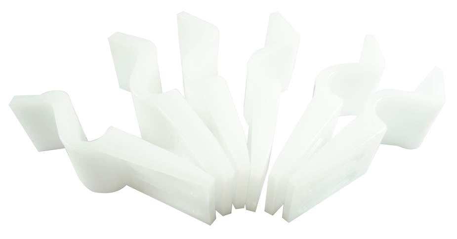 Nuie Bath Panels Gloss White Contemporary Panel Clips - BPC001