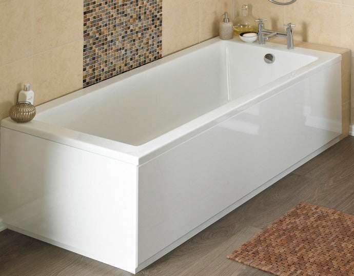 Nuie Classic Bath Panels Gloss White Contemporary End Panel & Plinth (