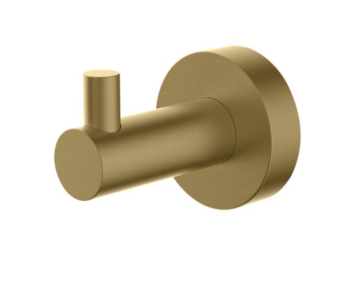 Britton Hoxton Robe Hook - Brushed Brass - HOX.018BB - TAP 'N' SHOWER