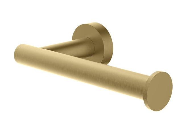 Britton Hoxton Single Toilet Roll Holder - Brushed Brass - HOX.019BB - TAP 'N' SHOWER
